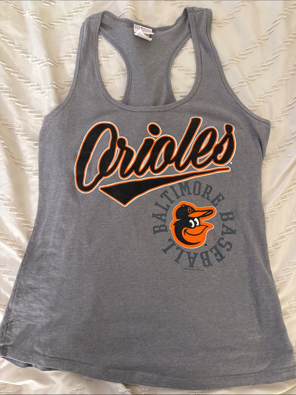 Women's Gray Racerback Tank Top